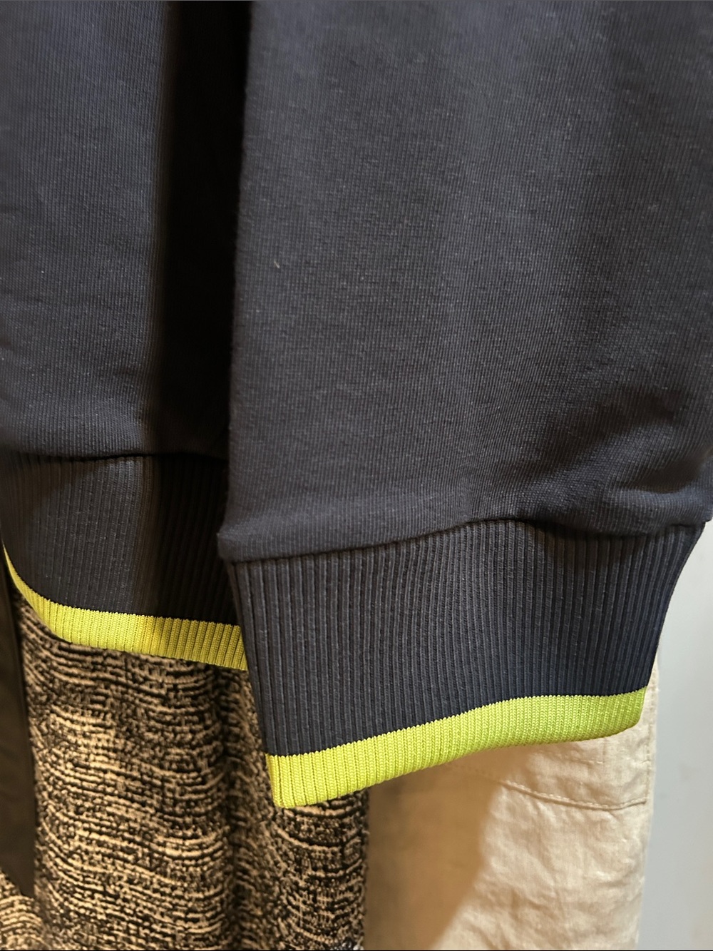 Volvo VNL Men's Navy Zip-Up Windbreaker Hoodie with Neon Yellow Accents - Picture 6 of 11